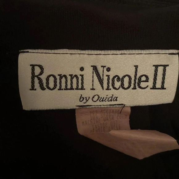 Ronni Nicole II Maxi Vest Black With Turquoise & Pink Buttons & Print 20W - Picture 5 of 6